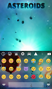 Asteroids Keyboard + Wallpaper ภาพหน้าจอ 3