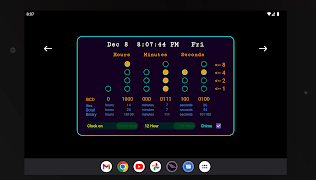 Binary Clock  Radix Calculator syot layar 2