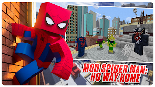Spider Mod - Man for Minecraft poster