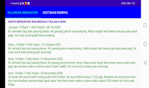 6 Schermata Pedoman Memancing