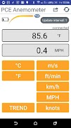 PCE Anemometer screenshot 1