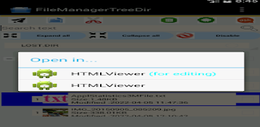 برنامه‌نما File Manager Tree Directory عکس از صفحه