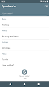 Speed reader اسکرین شاٹ 1