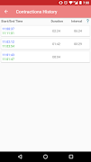 Contraction timer screenshot 2