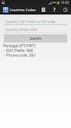 Countries Codes Screenshot 1