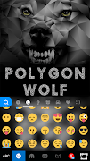 Tema Keyboard Polygon Wolf screenshot 2