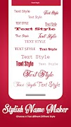 Stylish Name Maker - Name Art syot layar 2