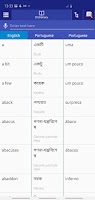 Bangla Portuguese Dictionary imagem de tela 2