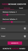 Random Nickname Generator الملصق