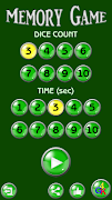 Memory Dice Game ảnh chụp màn hình 1