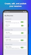 برنامه‌نما cvDoc: AI resume builder عکس از صفحه