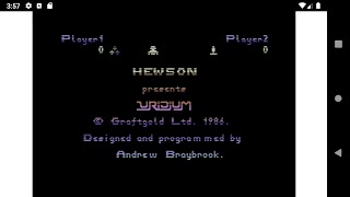 Uridium C64 plakat
