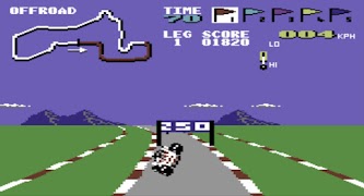 C64 Buggy Boy screenshot 2