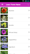 Learn Flower Name الملصق