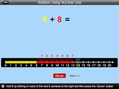 Addition Using Number Line lite version 스크린샷 2
