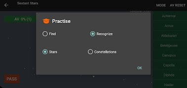 برنامه‌نما Sextant Stars عکس از صفحه