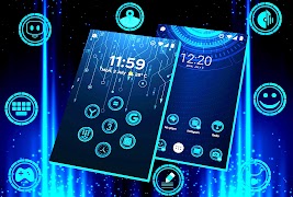 Tema teknologi tinggi screenshot 2