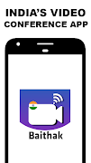 Indian Video Conferencing App -poster