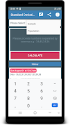 Standard Deviation Calculator captura de pantalla 2