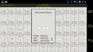 Character Codes syot layar 3