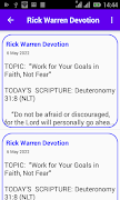 Rick Warren Daily Devotion Ekran Görüntüsü 4