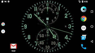 برنامه‌نما Aviation Clock Wallpaper عکس از صفحه