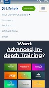 Lifehack Fast Track Class اسکرین شاٹ 1