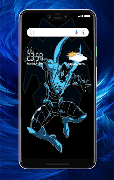 Blue Wallpaper Affiche
