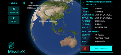 MissileX - Missile Simulator captura de pantalla 1