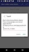 برنامه‌نما Alert while Using Mobile Walk عکس از صفحه