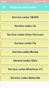 All phone reset codes captura de pantalla 1