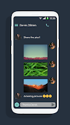 Dark Mode Messaging captura de pantalla 3