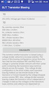 Transistor Biasing Calc 스크린샷 7