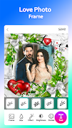 Love You Photo Frame تصوير الشاشة 2