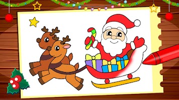 Santa Rainbow Canvas captura de pantalla 2
