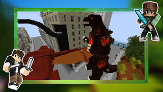 Mod Godzilla Minecraft Cartaz