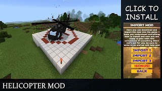 برنامه‌نما Helicopter Mod For Minecraft عکس از صفحه