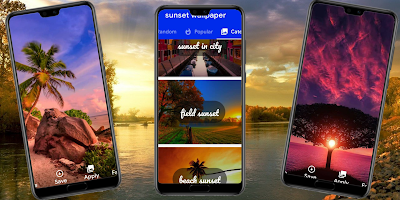 sunset wallpaper poster