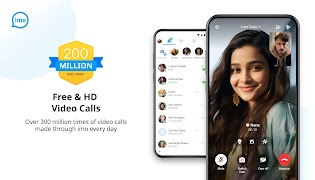 imo beta -video calls and chat plakat