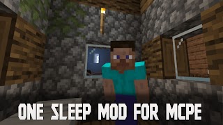 One Player Sleep Mod Minecraft poster