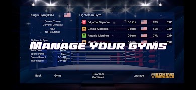 برنامه‌نما Boxing Manager عکس از صفحه