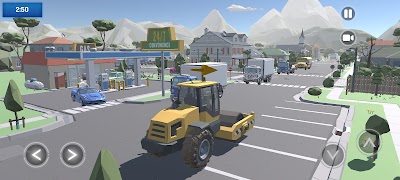Straßenwalzen-Simulator Plakat