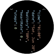 DevTime: JSON Watch Face capture d'écran 1