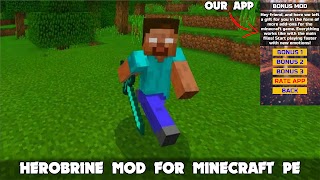 Herobrine Mod in Minecraft PE screenshot 5