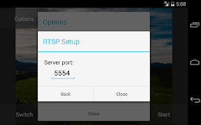 برنامه‌نما RTSP Camera Server عکس از صفحه