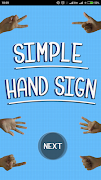 SIMPLE HAND-SIGN APPLICATION plakat