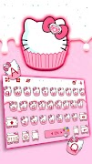 Cat Cupcake Keyboard Theme screenshot 1