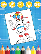 برنامه‌نما Robots Coloring Pages عکس از صفحه