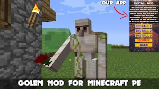 Iron Golem Mod Minecraft PE screenshot 2