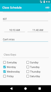 Class Schedule syot layar 2